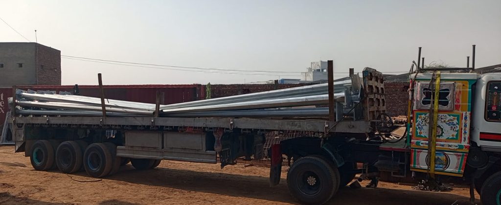 Light Poles Delivered